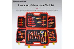 Professional Electrician Hand 1000V Stainless Steel VDE Insulated Tool Set 25PCS OEM