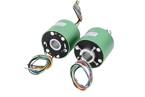 Rotary electrical connector 12 wires 10A/2A for through hole bore size 25.4mm OD 86mm Eayonsy slip ring