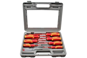 Portable 8 Piece Interchangeable Magnetic Bit Kit Insulated Electrician Insulating Screwdriver Tool Set