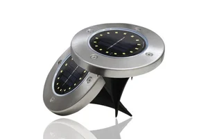 New Style 8LED Solar Buried Lights IP65 Rainproof Stainless Steel Outdoor Garden Lamps for Small Villas and Courtyards