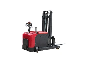 Electric Pallet Stacker 2 Ton Reach Stacker Forward/Backward 3m-4.5m Lead-Acid Battery Polyurethane Tire