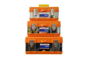 Handy Plastic Tool Box 14 Inch 17 Inch 19 Inch General Hardware Set Storage Case Type