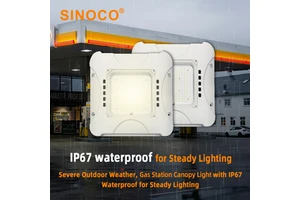 High Strength Aluminum Premium LED Driver 50000 Hours Service Time Safe Garage Lighting Low Bay Luminaire LED Canopy Light