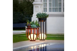 Solar Lamps Courtyard Lamps Atmosphere Lamps Outdoor Flower Stand Lamps Waterproof Landscape Lamps Solar Garden Lamps