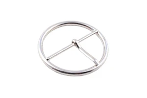 Factory Oem Round Buckle Metal Zinc Alloy Belt Buckle O Silver Buckle