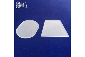 Linear Molded Glass Frosted Glass Led Light Lamp Lens for Soft and Diffused Residential Lighting