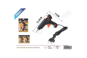 15W Black Hot Melt Glue Gun Single Temperature Industrial Craft Tool for Hot Glue Application