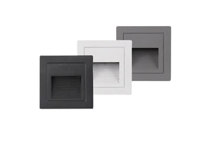 Outdoor IP65 LED Wall Lamps 2W 3W 5W Recessed Stair Step & Corner Lights with Aluminum Body