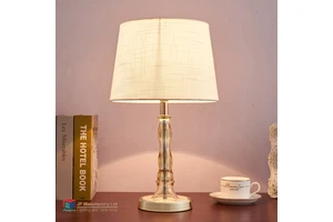 Fabric Lampshade Home Room Reading Lamp Creative Fashion Decorative Lamp Hotel Warm Nightstand Night Light