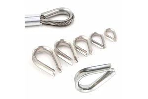 Offshore Big Game Trolling Fishing Stainless Steel Wire Rope Thimbles For 1/16'' - 3/32'' Diameter Rope Thimble Rigging
