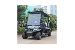 High-Strength Metal Trapezoidal Frame 60-80Mile 4 Seater Electric Club Car 72V 5Kw Electric Golf Carts for Adult Pick