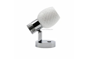 DC 12V LED Caravan Bedside Reading Light Camper Motorhome Lamp White Jade Glass Cup Lamp LED Spotlight