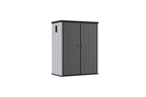 Outdoor Vertical Resin Storage Cabinet Weatherproof Garden Tool & Utility Storage Box