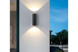 Modern Outdoor up Down Wall Light Double Head Singe Head Design Lamp Sconce Wall Pack 5W Home Decorative Wall Boundary Lighting