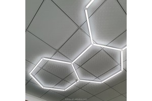 Exhibition LED Hexagon Light, Durable Led Work Light with Dustproof Build - Great for Trade Show Displays