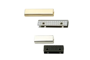 Ivoduff Various Color Metal Rectangle Strap End Clip Buckle Clasp for Handbag