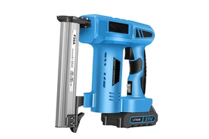 Wholesale Direct Sales 21V Electric Cordless Nail Gun Power Tool Woodworking DIY With Battery and Charger