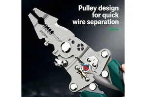 Wholesale Portable Foldable High Carbon Steel Soft Grip Plastic Metric Wire Strippers Crimping Tool DIY Grade Electrical Repair