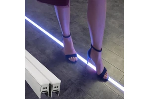 Outside Waterproof IP68 Aluminum LED Profile Linear High Bay Track Light White RGB Inground LED Linear Light