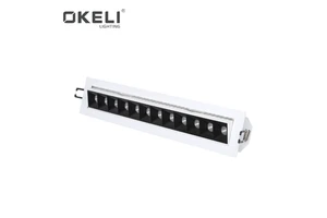 OKELI Factory New Design Office Smd Aluminum 7watt 12watt 24watt Led Linear Light Price