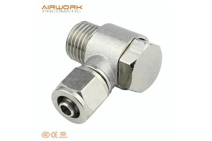 PH 3/4 Thread Brass Forged High Pressure Air Oil and Gas Pipe Hose Rotating Swivel Connector Fitting