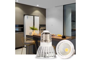 LED Spotlight Bulb E27 3W 5W COB Cup Lamp Warm Light Source For Restaurant Downlights