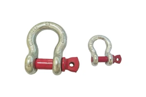 Screw Pin Bow Shackle Heavy Duty Galvanised Shackle High Tensile High Load for Lifting