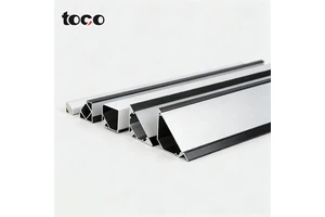 Premium Open Mounted Triangular V-Top 45° Corner Aluminum LED Channel Durable Cabinet Lamp Groove for Modern Home Decoration