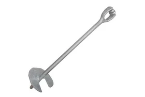 Silver Thimble Eye No Wrench Screw Earth Anchor for Helical Anchoring