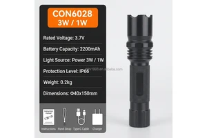IP68 Waterproof Anti Explosion Flashlight Rechargeable LED Hand Lamp for Chemical Plant Mining Safety Lighting