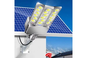 2025 Zhongshan High PoweredOutdoor Lamp 18 Light Bulbs Street Light IP65 Waterproof Solar Lighting Energy Saving Remote Control