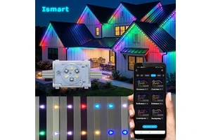 Track Lighting 24V48V IP68 Eave Lights Permanent Christmas Light with Compatible RGBIC for Eaves Architectural Light