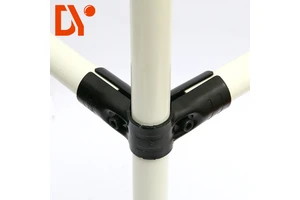 HJ-2 Lean Pipe Fittings Lean Pipe Joints / Lean Tube Connector for Workbench Trolley Cart Shelf