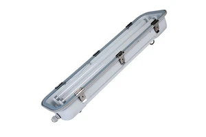 IP65 Stainless Steel Base Toughened Glass/ PC Cover Led Tri Proof Light with LED Tube/Strip