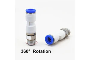 KSH/NRC M5 1/8 1/4 3/8 1/2 Inch High Speed 360 Degree Rotating Male Rotary Union Straight Fitting