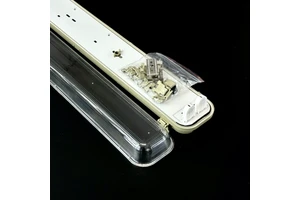 Double T8 LED Tri-proof Fluorescent Replacement Housing 1.2m IP65 Waterproof Batten Shell for Factory Workshop Use