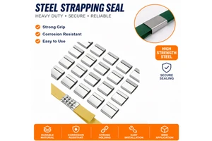 Thickened Steel Packing Buckle High Breaking Strength Metal Clip for Factory Heavy Goods Band Binding