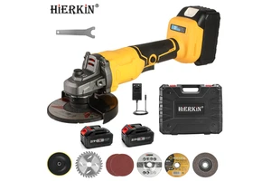 HIERKIN Professional 110-240V Angle Grinder Angle Grinder Brushless Machine Electric Power Tool Set Combo Mini Angle Grinder