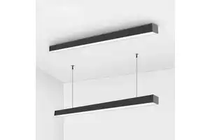 Industrial Grade High Lumen Linear LED Pendant Light, Commercial Main Lighting, Office Store Aluminum Line Light