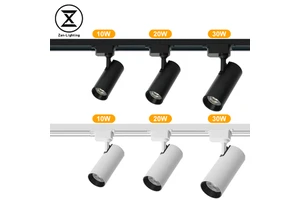 Professional Factory High Quality Aluminum Spot 10W 20W 30W 110V 265V Indoor Showroom Shop Exhibition LED Track Light