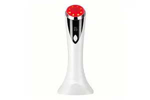 Handheld High Frequency Electric Rechargeable Beauty Device with US Plug for Home Use Red & Blue Light Face Lift Equipment