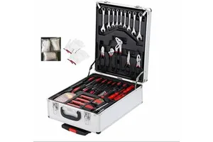 799-Piece Sturdy Tool Set With Rolling Wheels Aluminum Trolley Case, General Household Tool Kit, Auto Repair Tool Set Tool Box