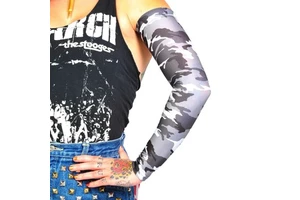 Camouflage Ice Silk Polyester Sleeve Cover Men Women Sun Protection Windproof Arm Sleeves Oversleeve Outdoor All Season Fishing