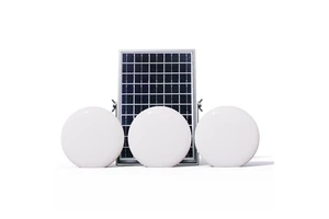 USB Rechargeable Solar Lamp with High Quality Lighting Hanging Design for Camping & Landscape IP65 Rating Included Solar Panel