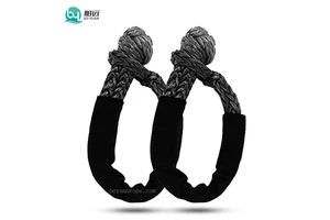 Braided UHMWPE Soft Shackles Anti-abrasion Synthetic Shackle Ropes Offroad Towing Shackle Car Hardware Accessories