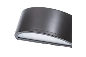 ETL Vertical Light Full Cut off Outdoor up and Down LED Wall Pack Lighting IP65 Wall Light Half Moon Shapes With Motion Sensors