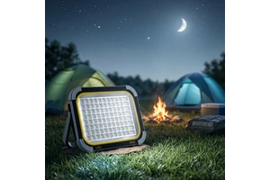 Rechargeable Solar LED Aluminum Emergency Floodlight IP65 Waterproof Remote Control Dimmable High Bright Outdoor Residential