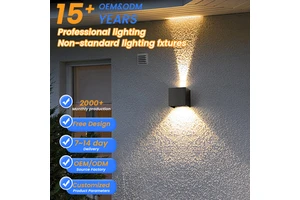 LED Wall Lamp square Aluminum Upper and Lower Decorative Wall Lamp