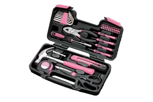 Customizable Carbon Steel Household Repair Hardware Tool Set, All-in-One DIY Hand Tools Kit with Portable Hard Carry StorageCase