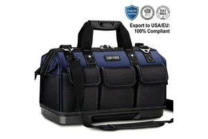 Multifunctional Portable Tool Bag Sturdy Durable Oxford Zipper Organize Storage For Electricians Carpenters Repairs